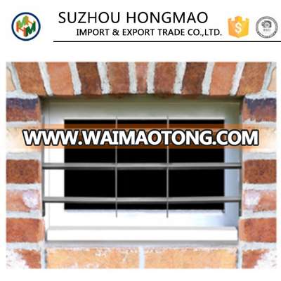 Simple stretchable stainless steel window grill design